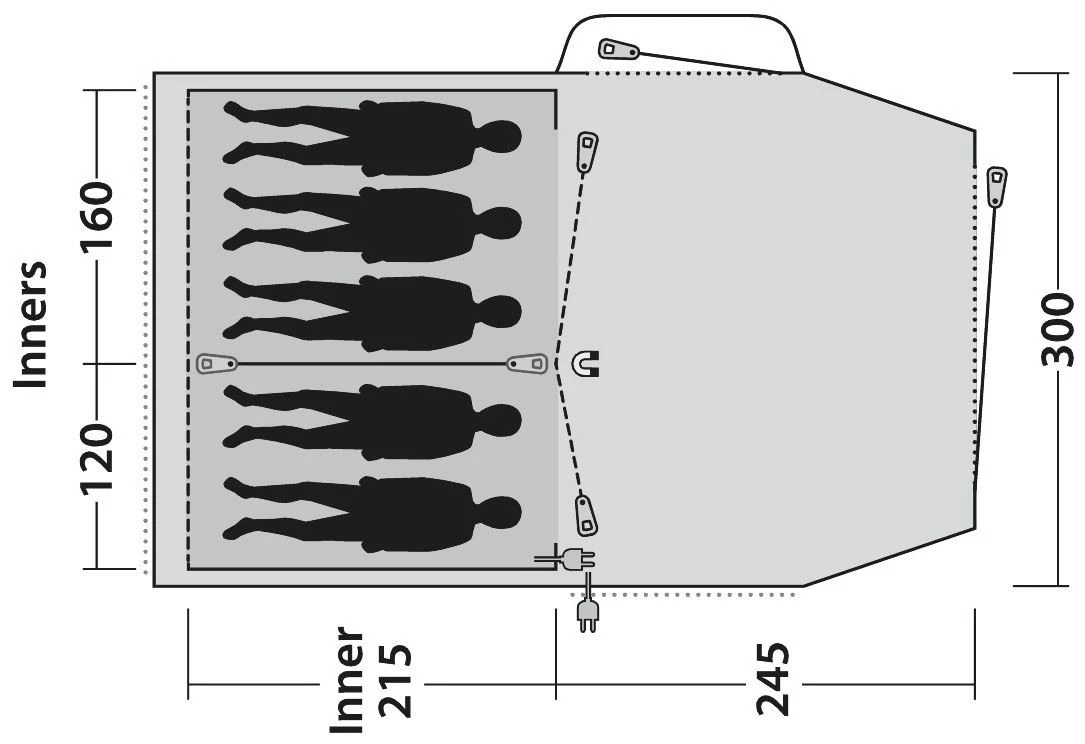 Outwell Springwood 5 2022 Dark Leaf 5 Outwell Springwood 5 2022 Dark Leaf – Bild 3