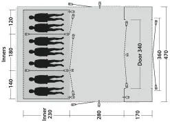 Outwell Vermont 7PE Package Deal Navy Night -Familienzelt outwell vermont 7pe package deal navy night 1 1