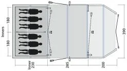 Outwell Wood Lake 6ATC Navy Night -Familienzelt outwell wood lake 6atc navy night 2 1