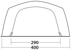 Outwell Yosemite Lake 6TC Package Deal Dark Leaf -Familienzelt outwell yosemite lake 6tc package deal dark leaf 2