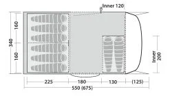 Robens Eagle Rock 6+2XP 2022 Sand & Green -Familienzelt robens eagle rock 6 2xp sand green 15