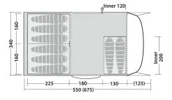 Robens Eagle Rock TC 6+2XP Sand & Green -Familienzelt robens eagle rock tc 6 2xp sand green 12