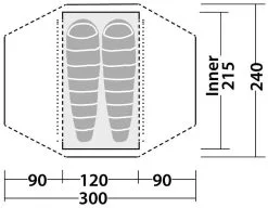 Robens Goshawk 2 Green -Familienzelt robens goshawk 2 green 4