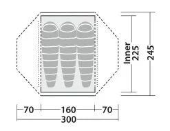 Robens Lodge Pro 3 Green -Familienzelt robens lodge pro 3 green 6