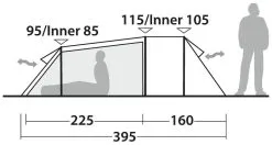 Robens Nordic Lynx 3 Dark Green -Familienzelt robens nordic lynx 3 dark green 3 2