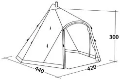 Robens Trapper Chief Khaki -Familienzelt robens trapper chief khaki 2