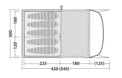 Robens Wolf Moon TC 5XP Sand & Green -Familienzelt robens wolf moon tc 5xp sand green 1