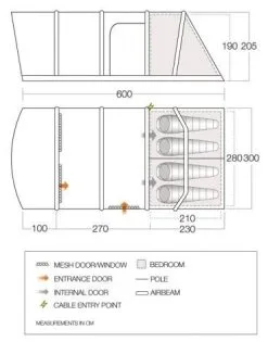 Vango Aether Air 450XL Moroccan Blue 7 Vango Aether Air 450XL Moroccan Blue -Familienzelt vango aether air 450xl moroccan blue 1 2