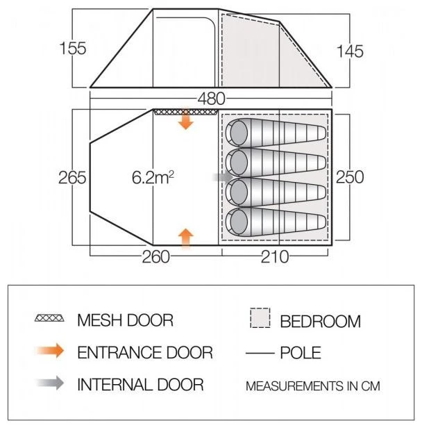 Vango Beta 450XL 2022 Moroccan Blue 5 Vango Beta 450XL 2022 Moroccan Blue – Bild 3