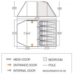 Vango Beta 550XL 2022 Moroccan Blue 7 Vango Beta 550XL 2022 Moroccan Blue -Familienzelt vango beta 550xl moroccan blue 1