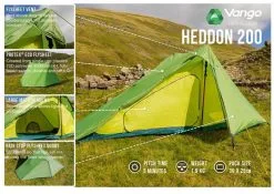 Vango Heddon 200 Pamir Green -Familienzelt vango heddon 200 pamir green 2
