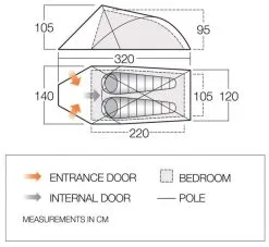Vango Helvellyn 200 Pamir Green -Familienzelt vango helvellyn 200 pamir green 1