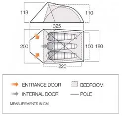 Vango Helvellyn 300 Pamir Green -Familienzelt vango helvellyn 300 pamir green 1