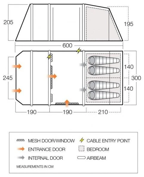 Vango Joro Air 450 Moroccan Blue 6 Vango Joro Air 450 Moroccan Blue – Bild 4