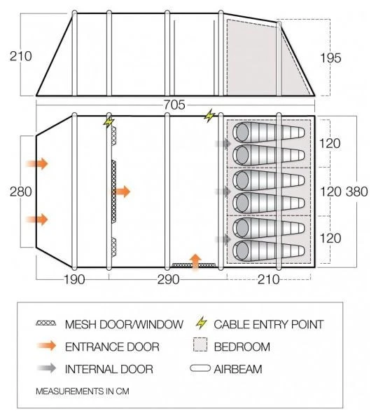 Vango Joro Air 600XL Moroccan Blue 5 Vango Joro Air 600XL Moroccan Blue – Bild 3