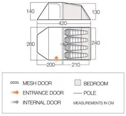Vango Skye 400 Treetops -Familienzelt vango skye 400 treetops 1