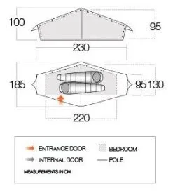 Vango Starav 200 2022 Pamir Green -Familienzelt vango starav 200 pamir green 1